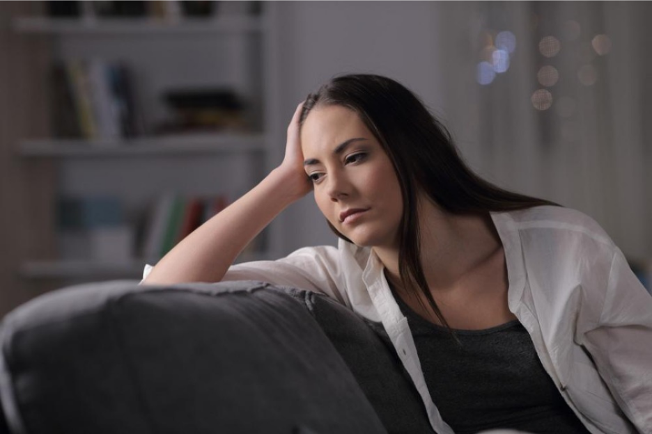 A person sitting on a couch AI-generated content may be incorrect